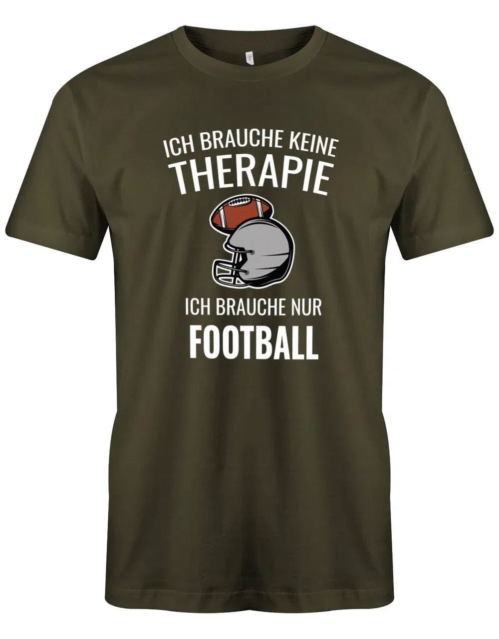 Ich brauche keine Therapie ich brauche nur Football - Herren T-Shirt