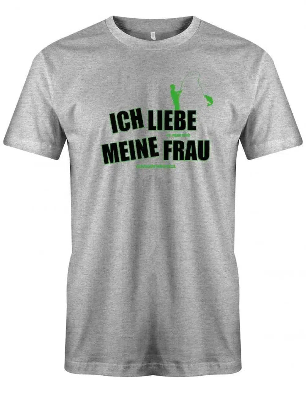 Ich liebe es wenn mich meine Frau zum angeln gehen lässt - Angler - Herren T-Shirt