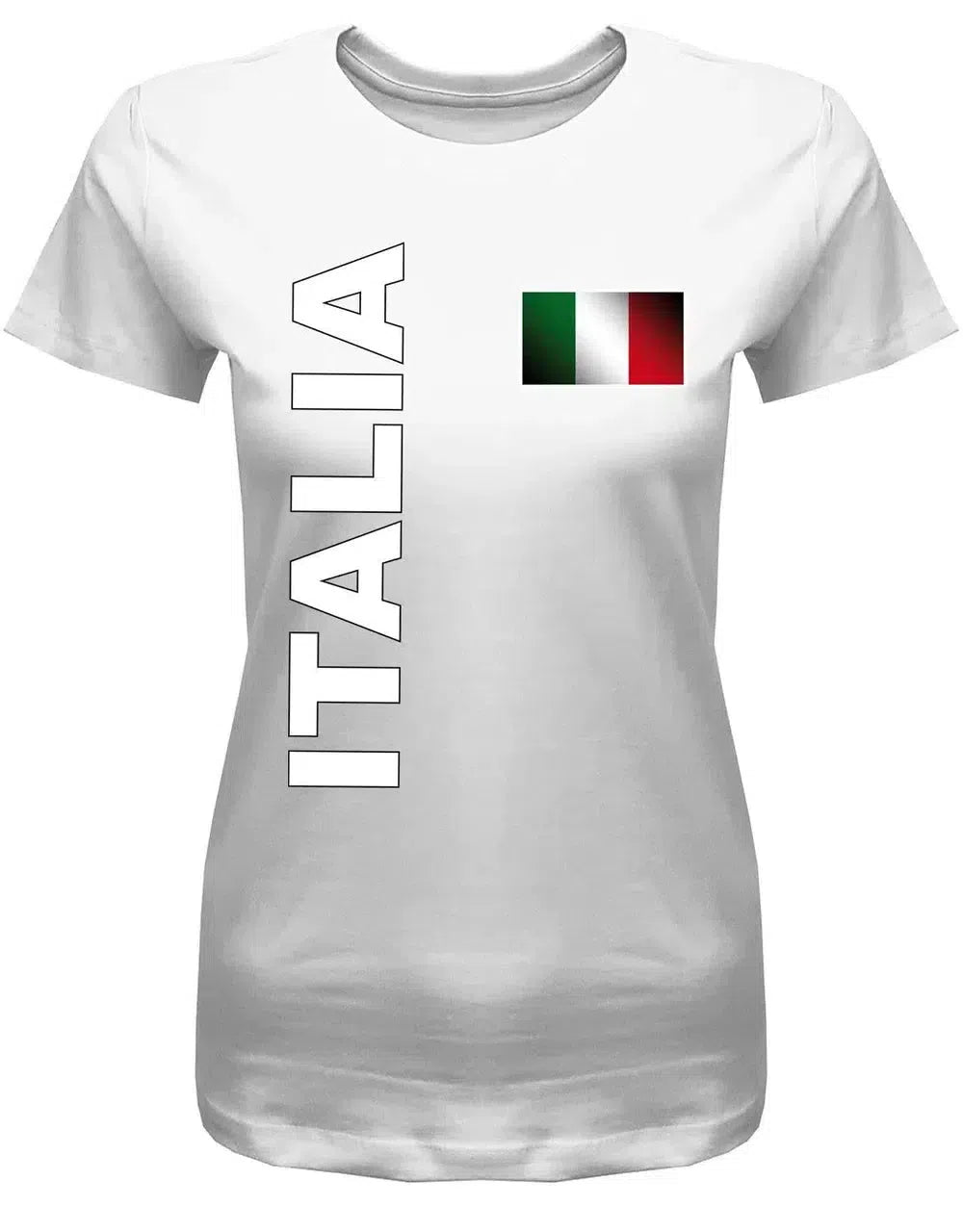 Italia Flagge - EM WM - Italien Fan - Damen T-Shirt