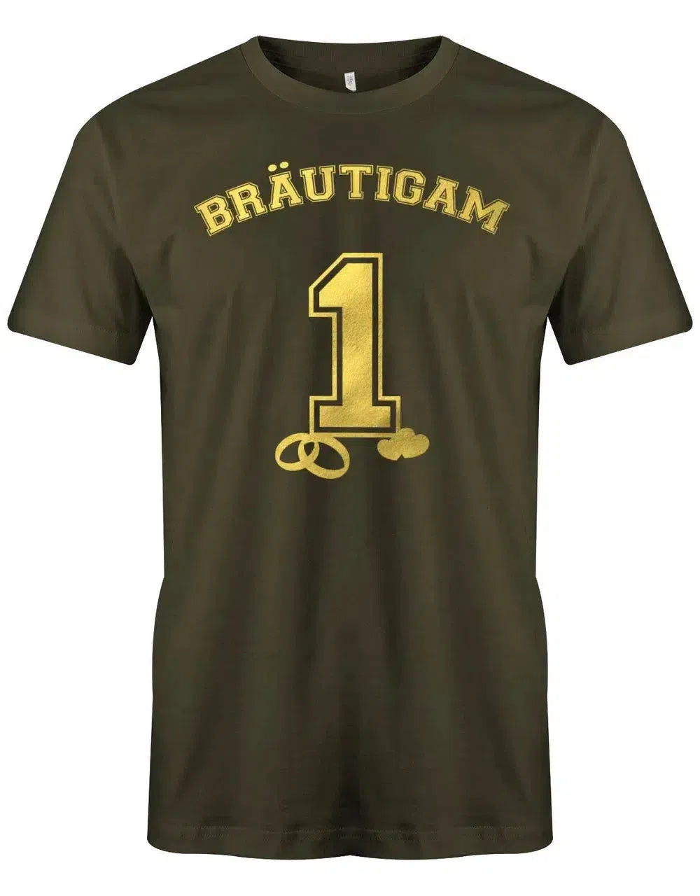JGA Shirt Männer - Bräutigam No.1 in Gold