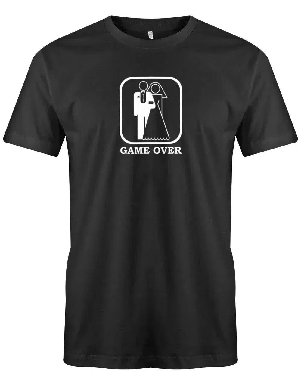 JGA Shirt Männer - Game Over Braut und Bräutigam Toillettenmännchen