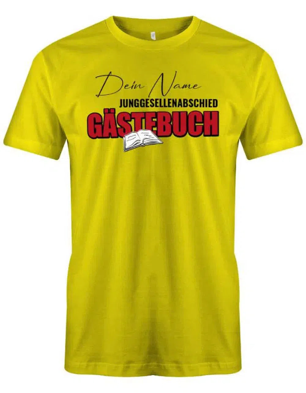 JGA Shirt Männer - Gästeliste Junggesellenabschied Gästebuch mit Name