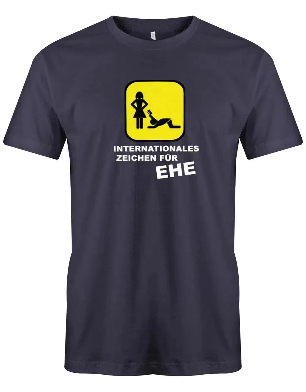 JGA Shirt Männer - Internationales Zeichen für Ehe