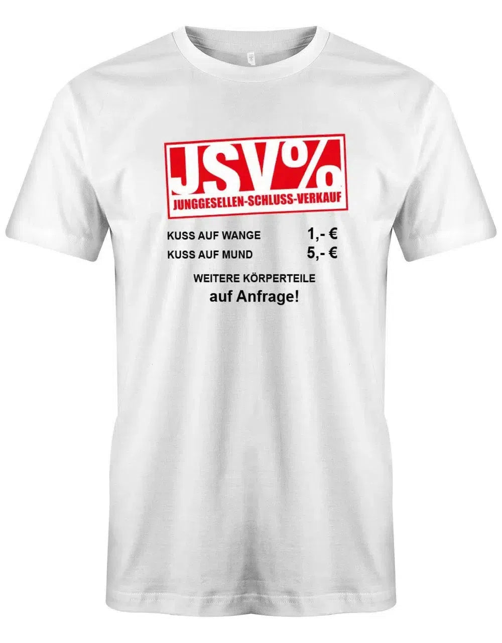 JGA Shirt Männer - JSV - Junggesellen Schluss Verkauf