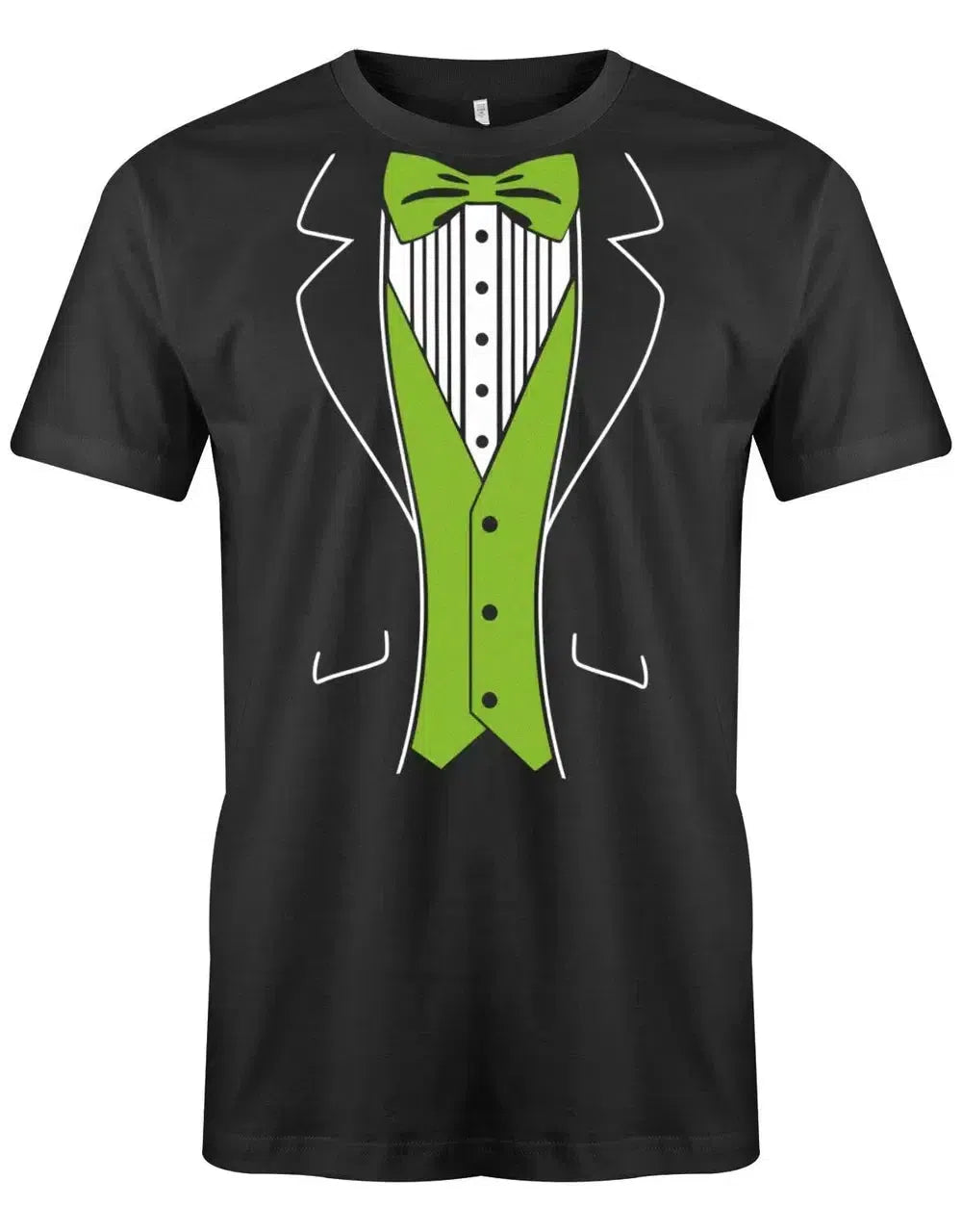 JGA Shirt Männer - Smoking mit Fliege Design - Schick und Elegant