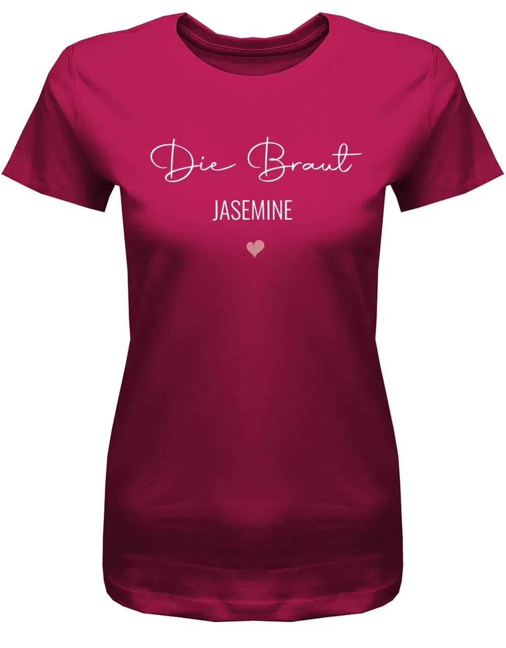 JGA Shirt mit Name Team Braut und Braut Minimalistisch Design Frauen