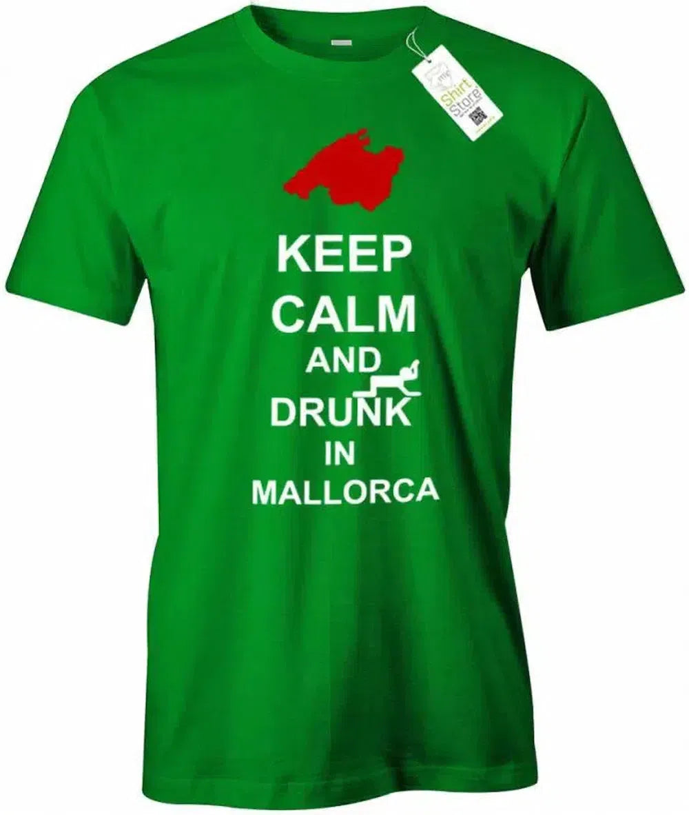 Keep Calm and drunk in Mallorca - Herren T-Shirt