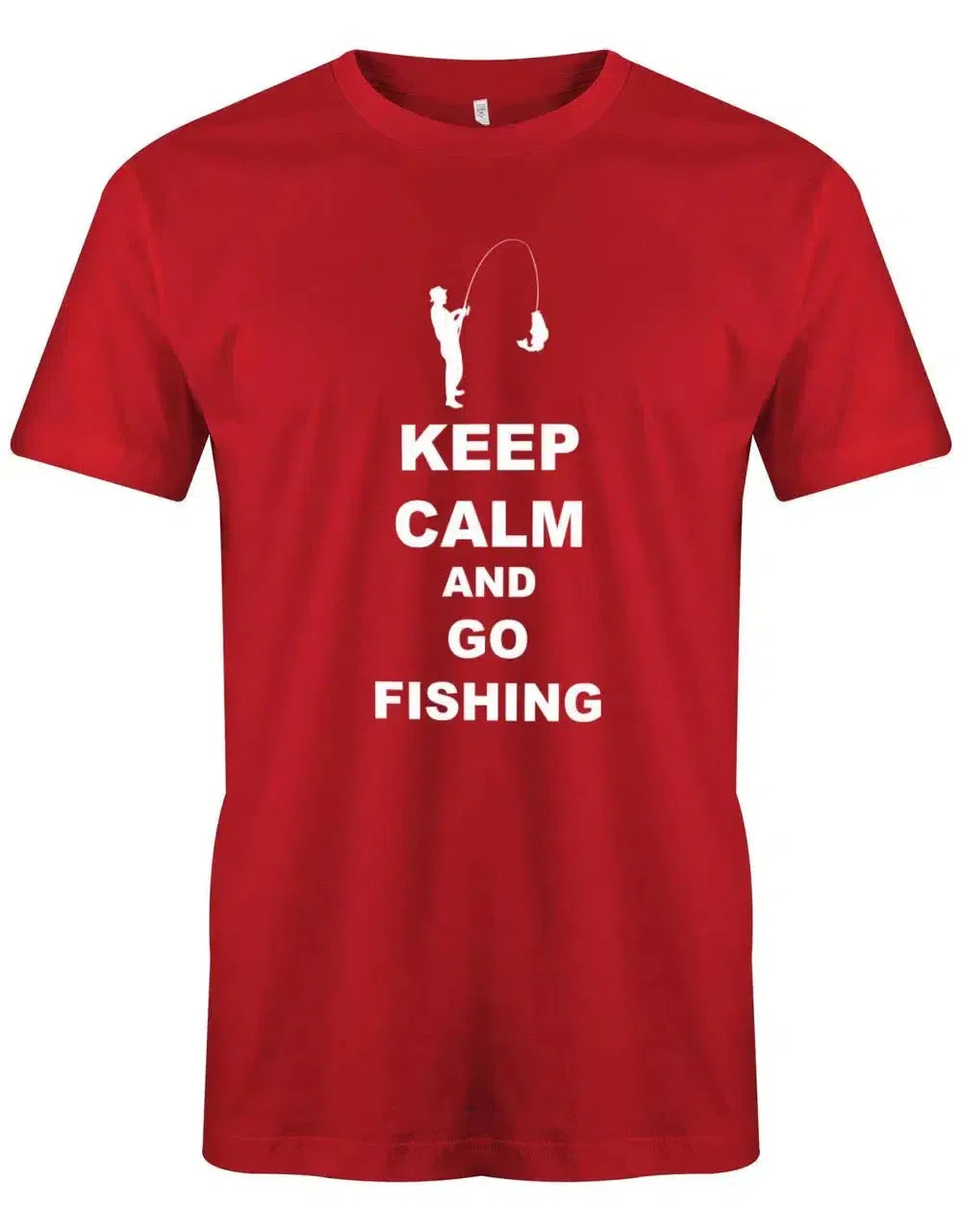 Keep Calm and go fishing - Angler - Herren T-Shirt