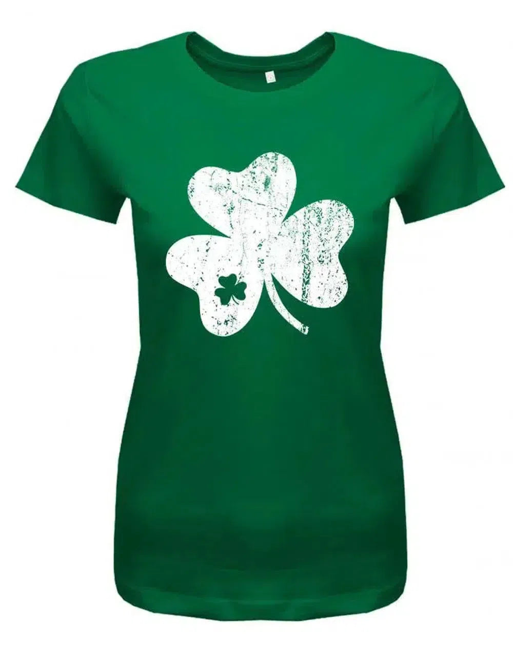 Kleeblatt Grunge - St. Patricks Day - Irisch - Damen T-Shirt