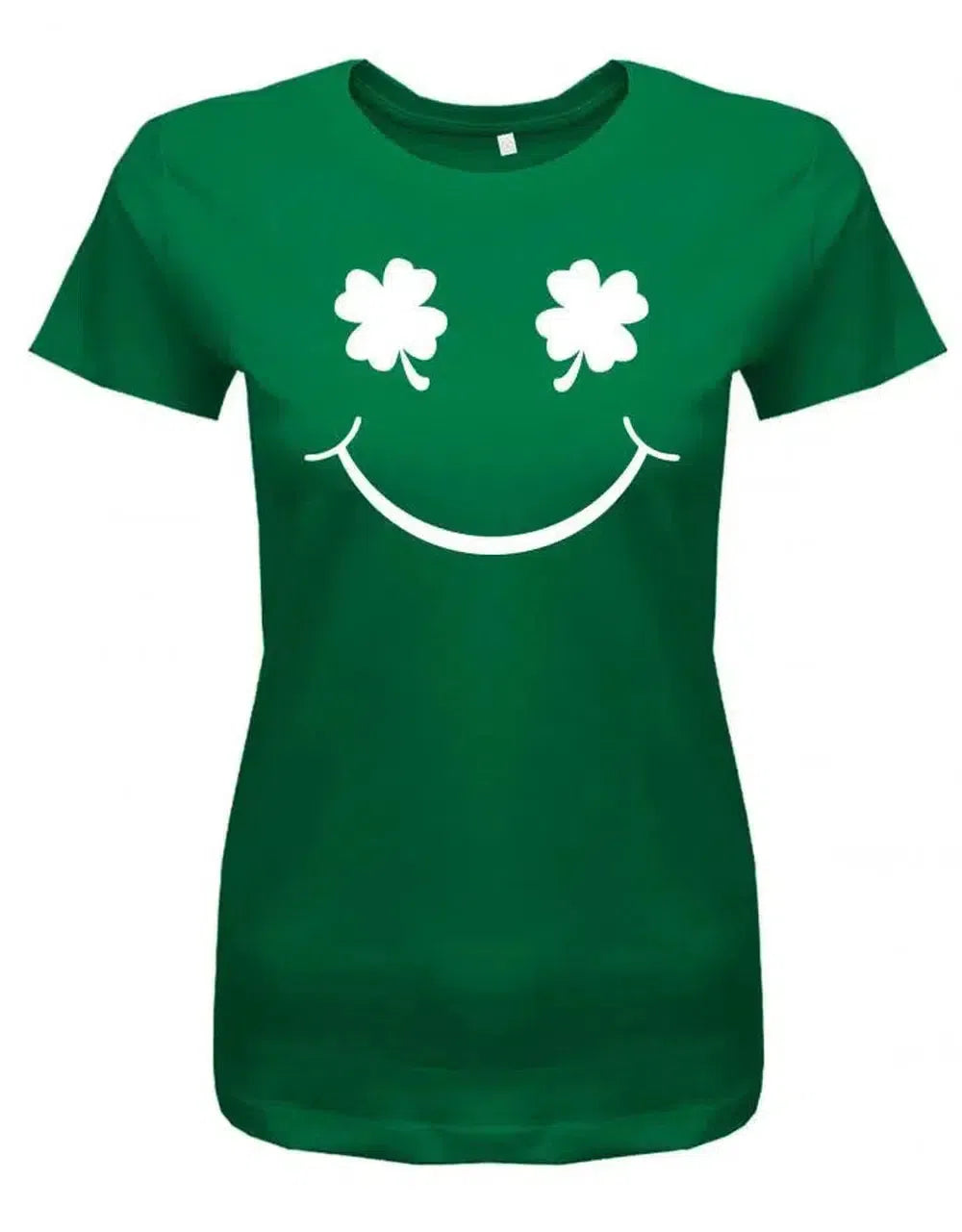 Kleeblatt Smiley - St. Patricks Day - Irisch - Damen T-Shirt