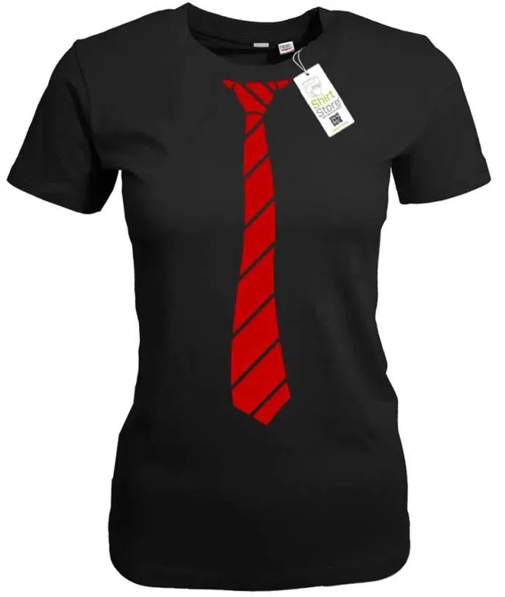 Krawatte Buisness Style - Damen T-Shirt