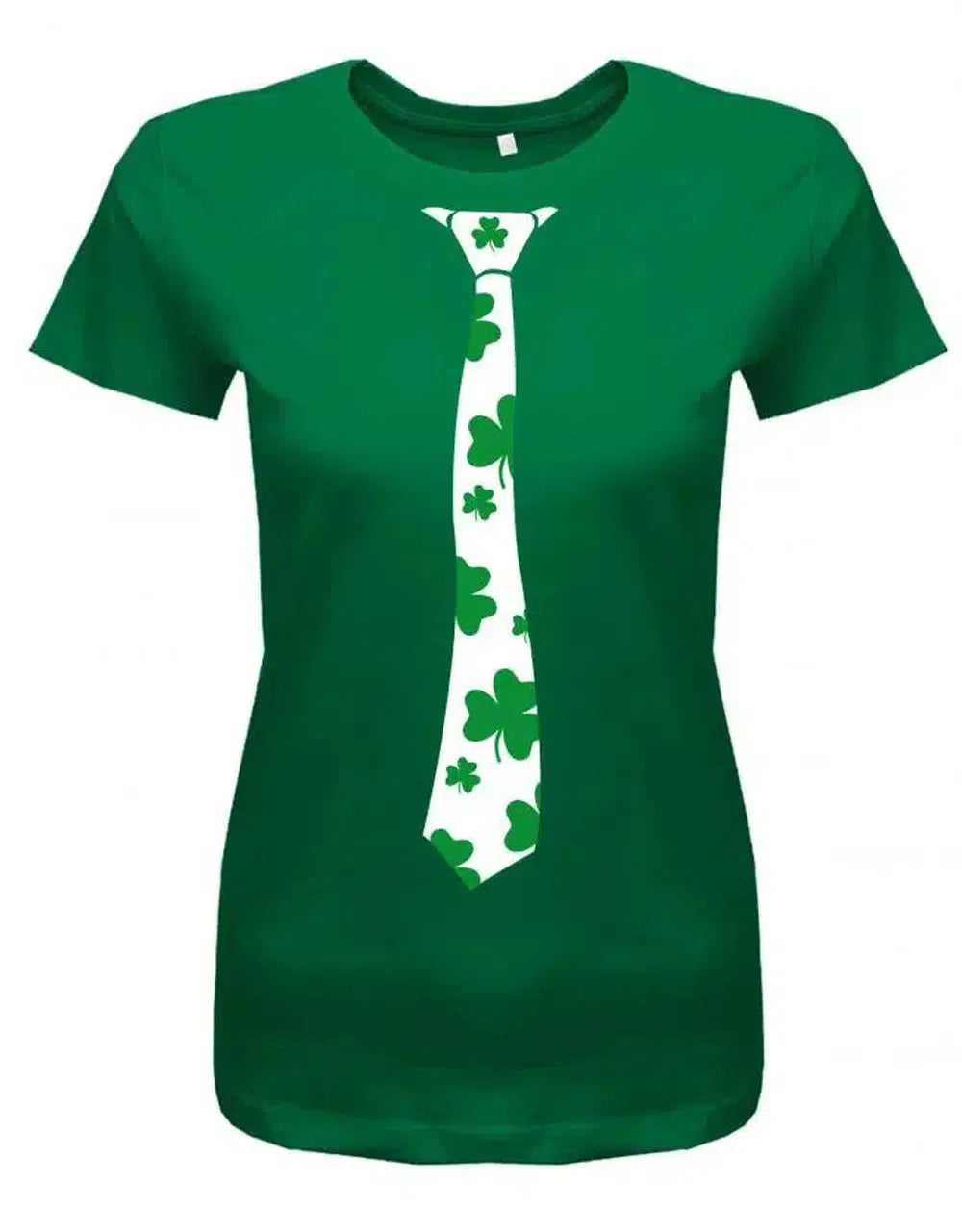 Krawatte Kleeblatt - St. Patricks Day - Irisch - Damen T-Shirt