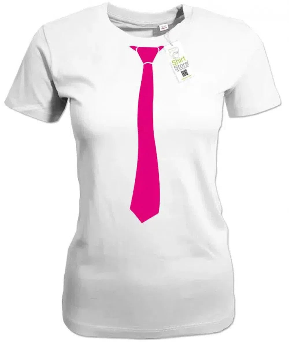 Krawatte Sportlich - Damen T-Shirt