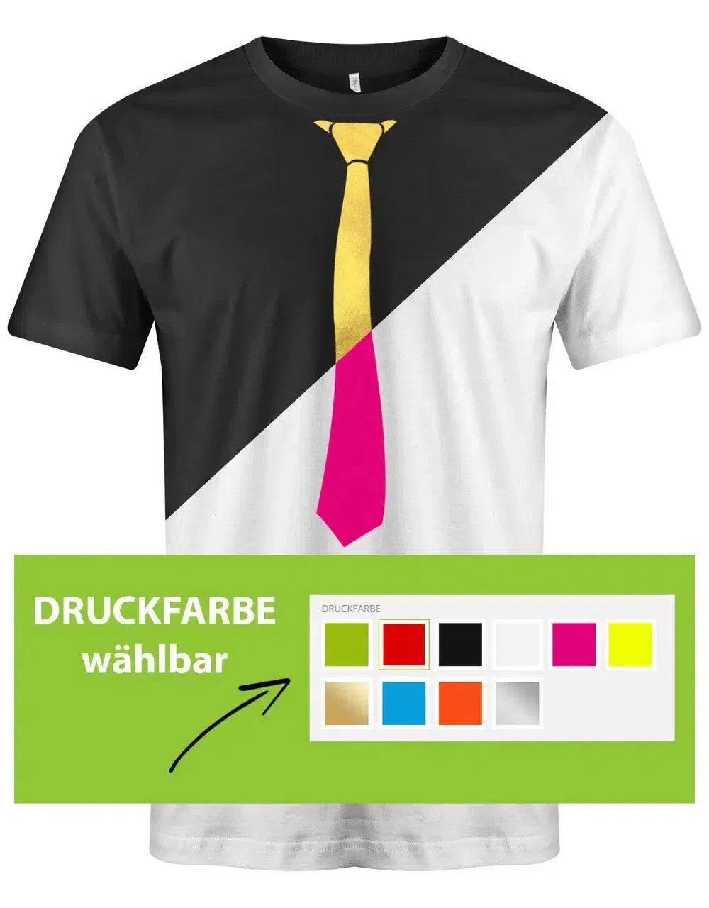 Krawatte Sportlich - Herren T-Shirt