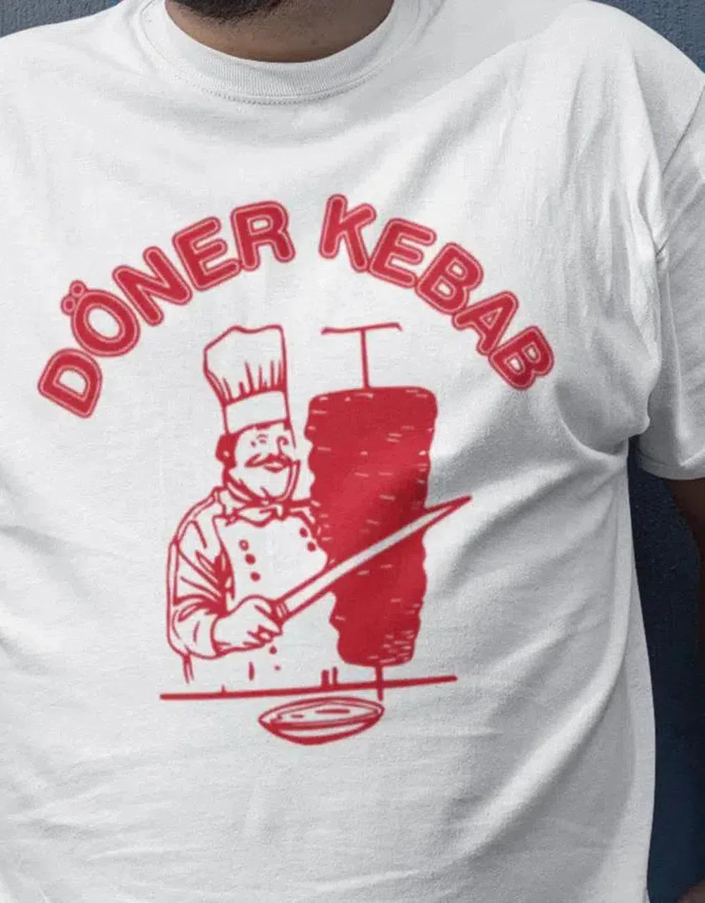 Lustige Sprüche Tshirt mit Döner Kebab Motiv - Herren T-Shirt