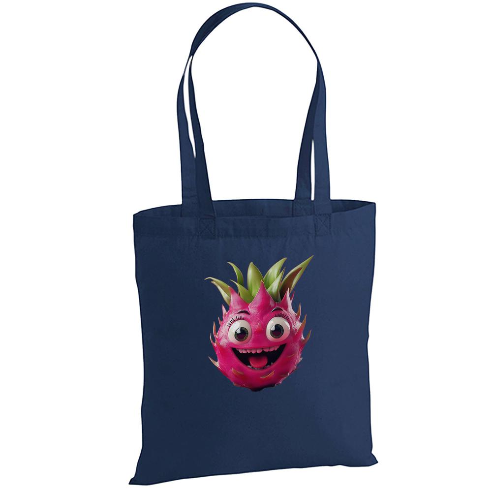 Umhängetasche Drachenfrucht Happy Fruits Stoffbeutel - Baumwolle-tshirt-bedrucken-myShirtStore