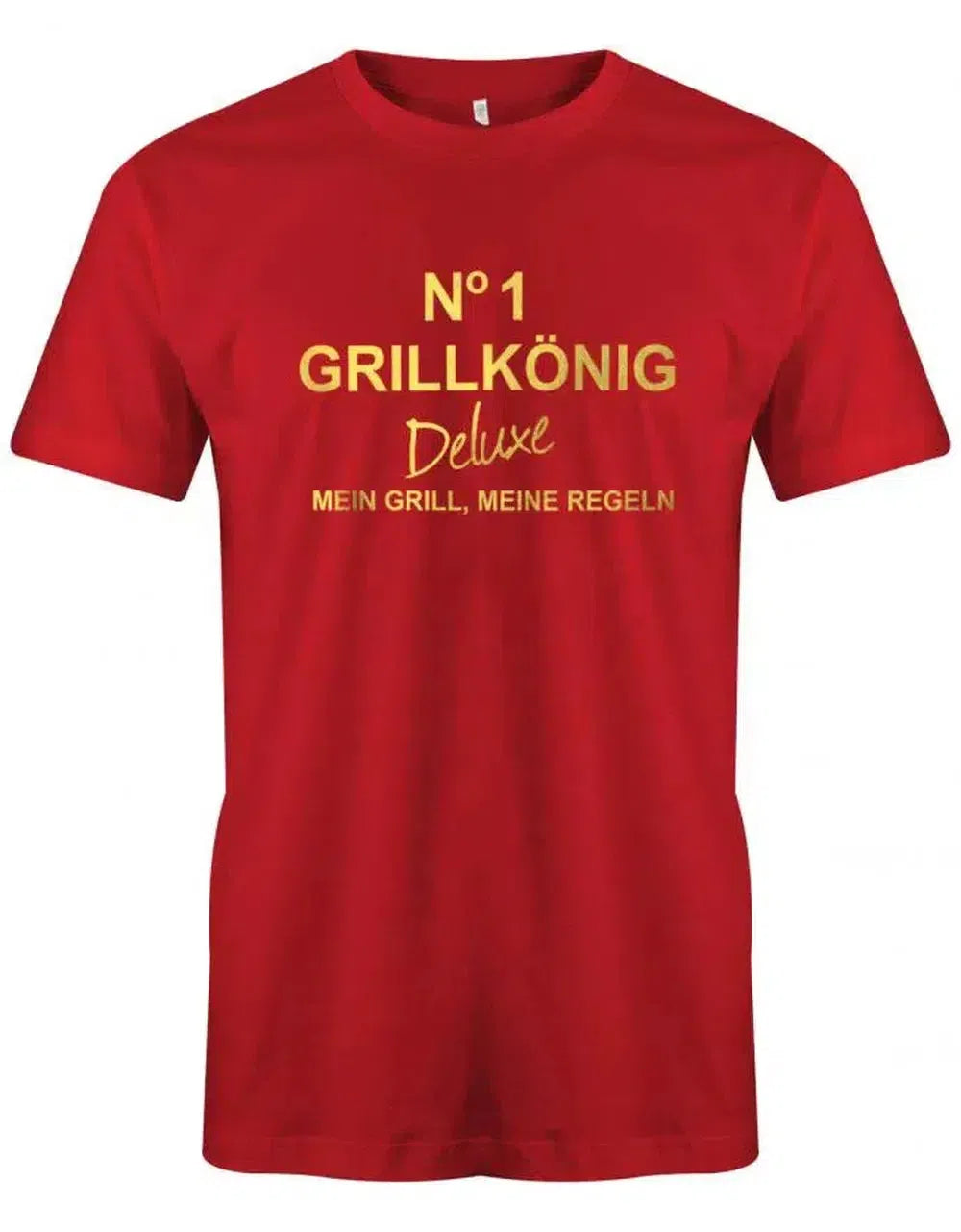 No1 Grillkönig Deluxe - Mein Grill meine Regeln - Herren T-Shirt
