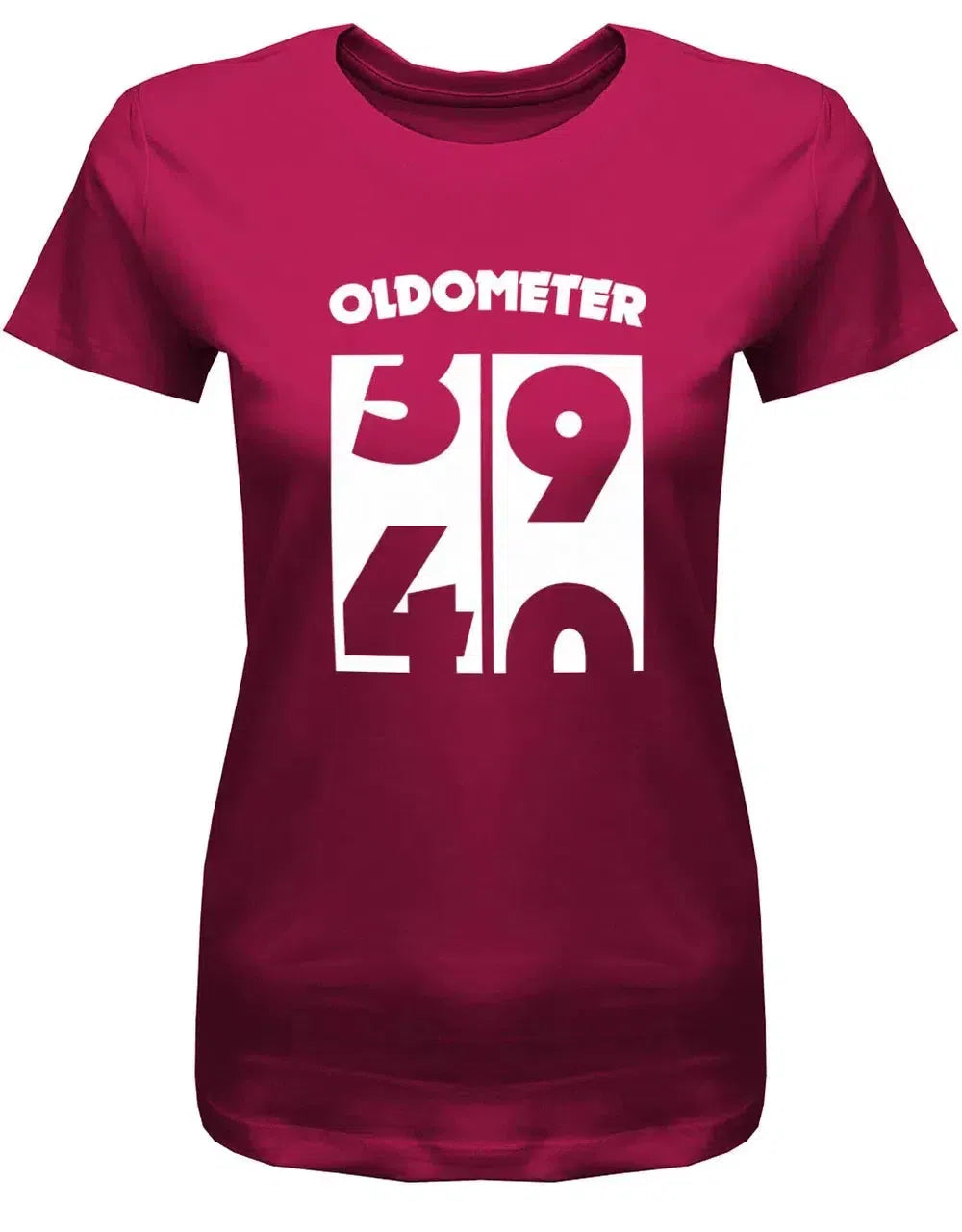 Oldometer Wechsel von 39 auf 40 Jahre - 40 Geburtstag Shirt Frau