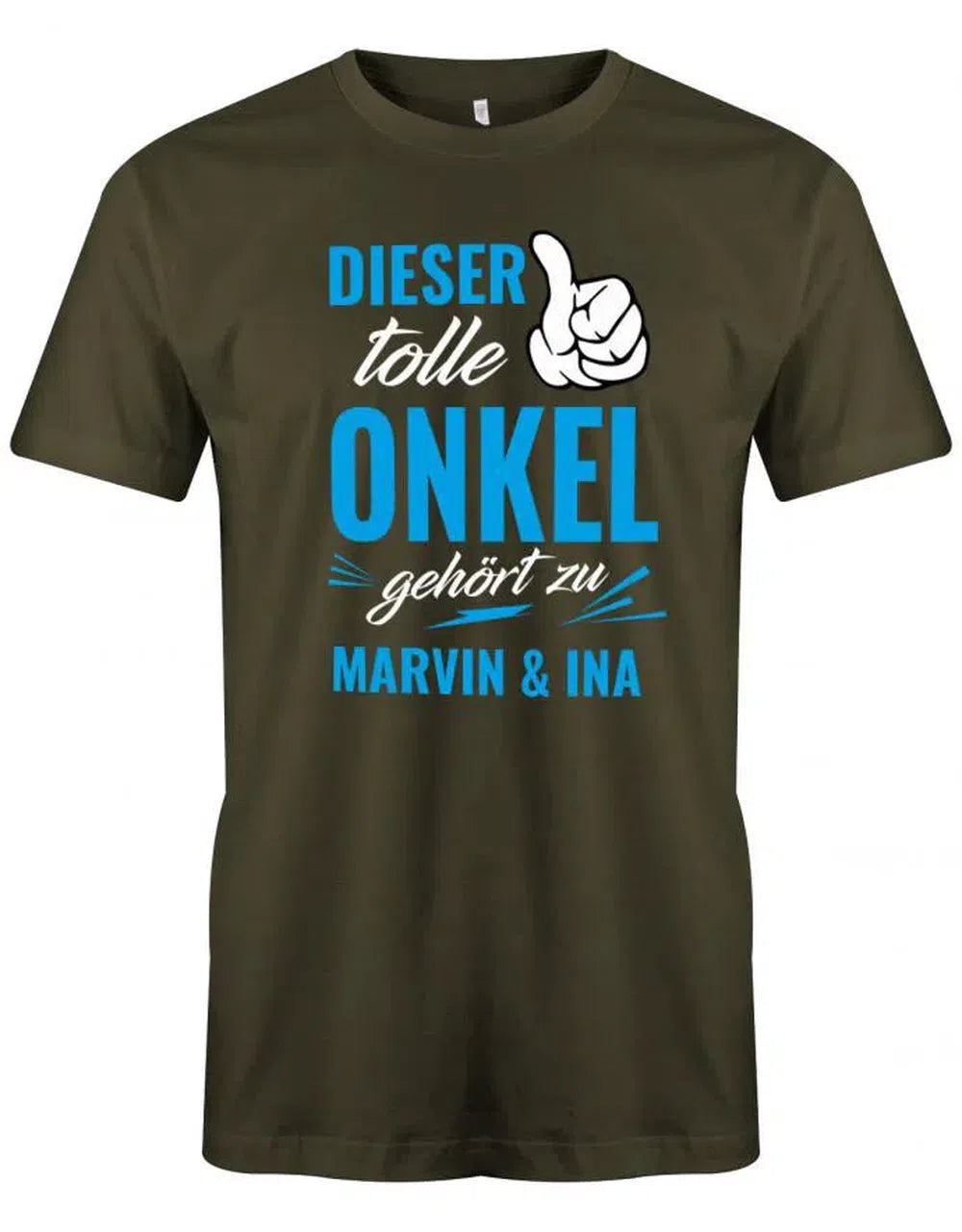 Onkel Herren Shirt - Dieser tolle Onkel gehört zu Wunschnamen personalisierbar