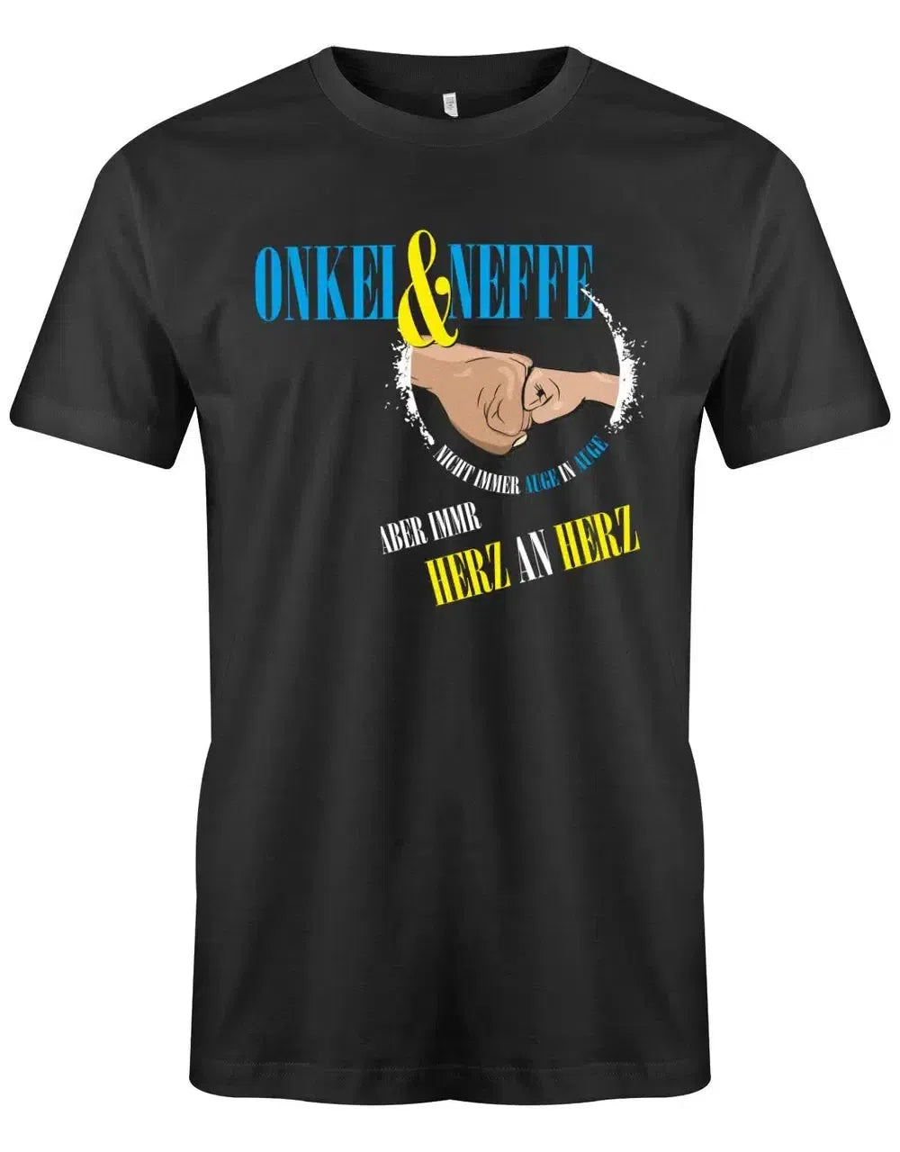 Onkel und Neffe nicht immer Auge in Auge aber immer Herz an Herz - Onkel - Herren T-Shirt