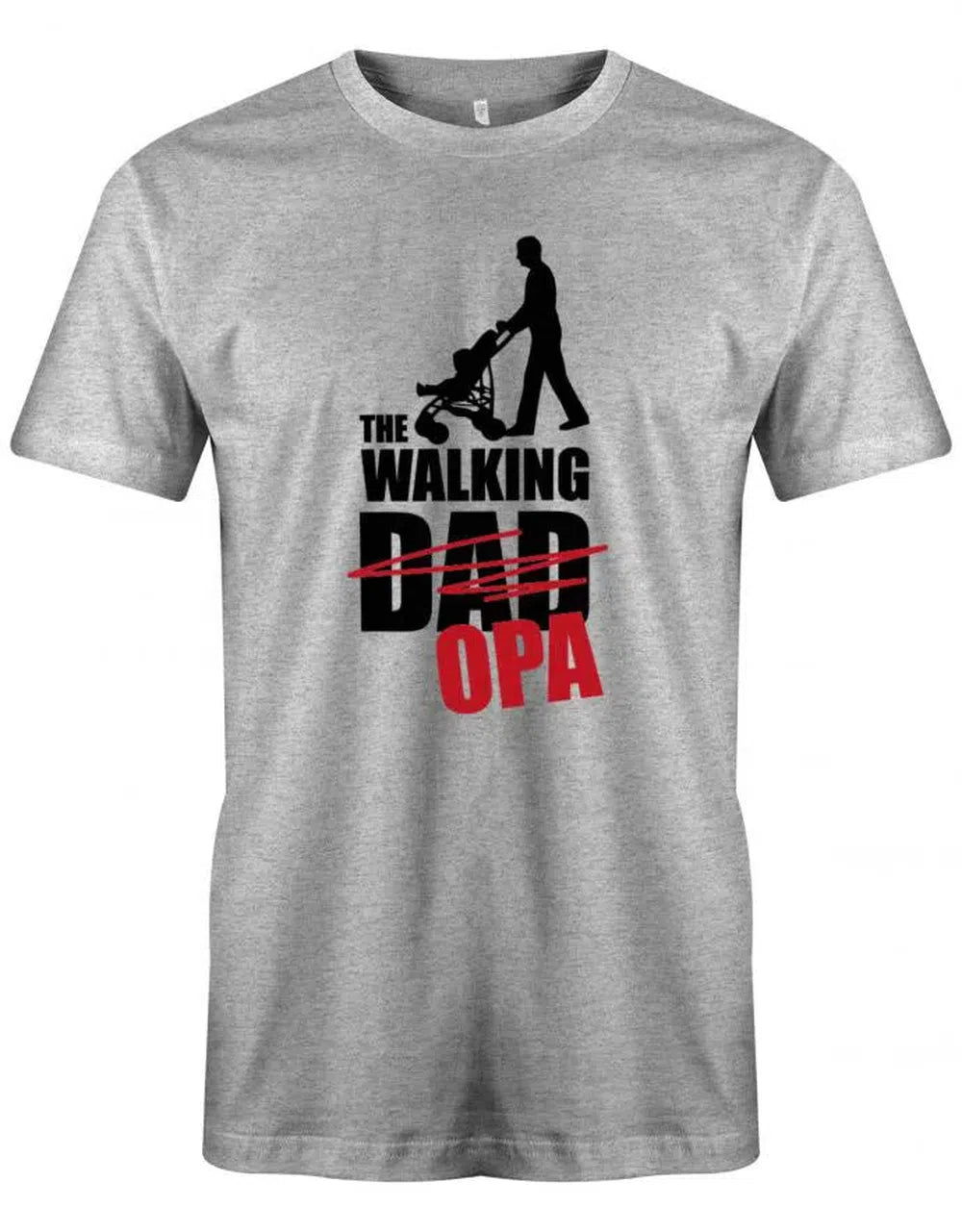 Opa Herren T-Shirt - The walking Dad durchgestrichen Opa - Geschenk für Opa