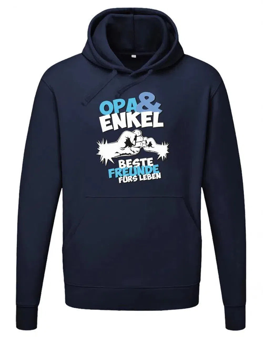 Opa Hoodie - Opa und Enkel beste Freunde fürs Leben - Fäuste - Geschenk für Opa