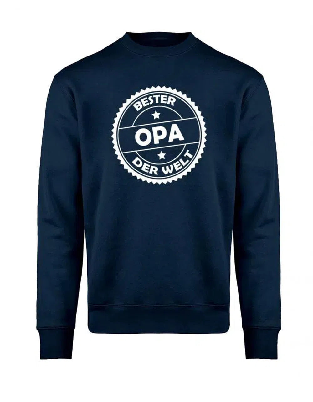 Opa Pullover - Bester Opa der Welt - Stempel Kronkorken - Sweatshirt Geschenk für Opa
