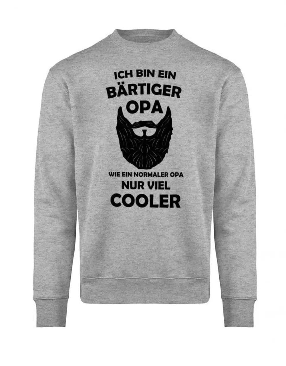 Opa Pullover - Ich bin ein bärtiger Opa aber viel cooler - Sweatshirt Geschenk für Opa