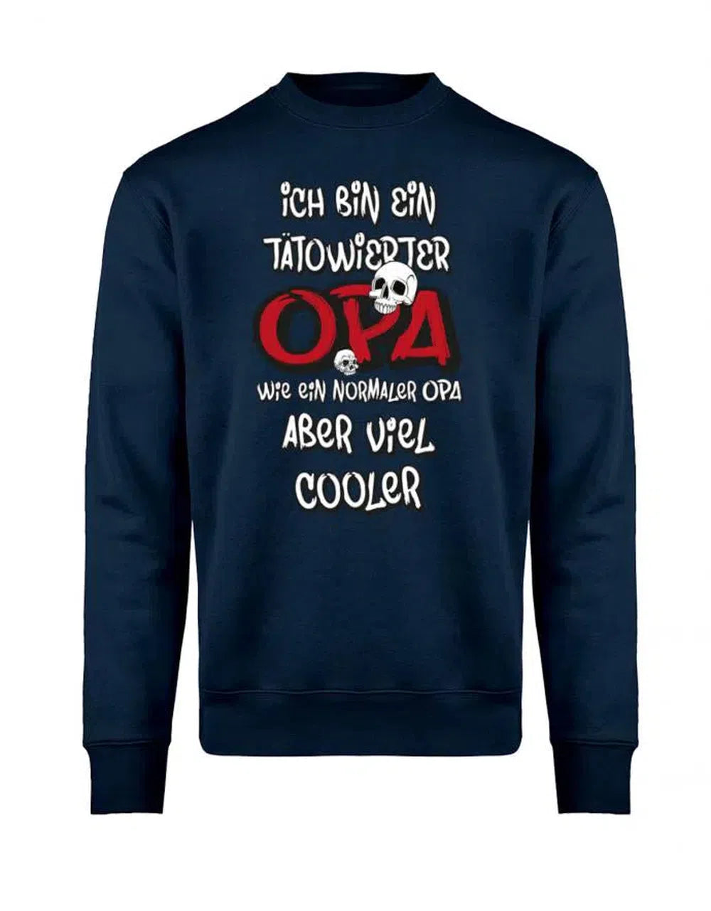 Opa Pullover - Ich bin ein tätowierter Opa Deluxe - Sweatshirt Geschenk für Opa