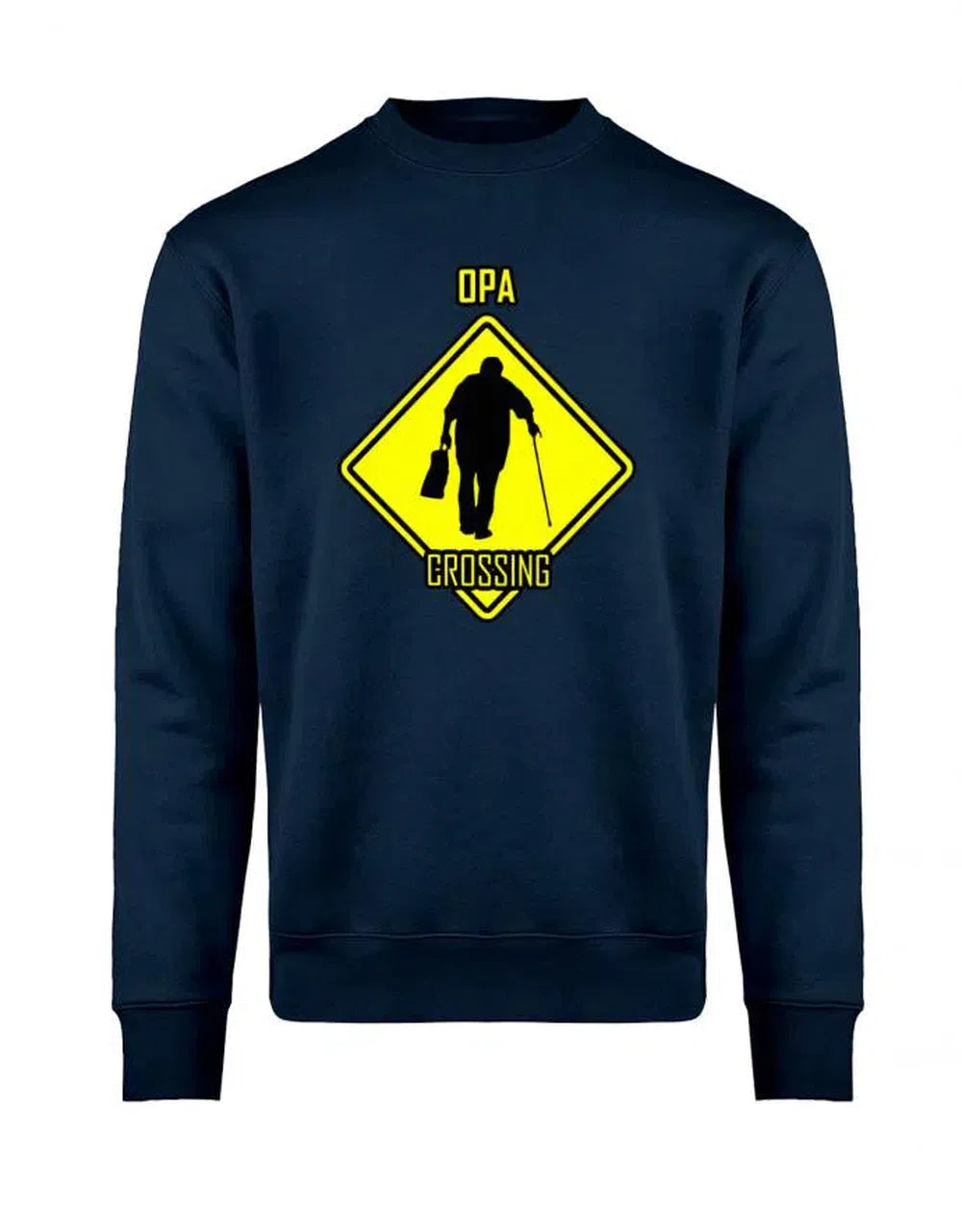 Opa Pullover - Opa Crossing Straßenschild - Sweatshirt Geschenk für Opa