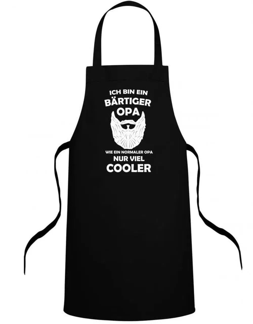 Opa Schürze - Ich bin ein bärtiger Opa aber viel cooler - Geschenk für Opa