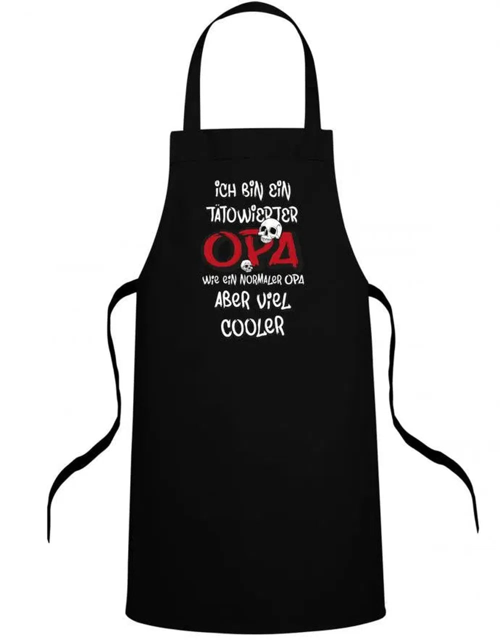 Opa Schürze - Ich bin ein tätowierter Opa Deluxe - Geschenk für Opa