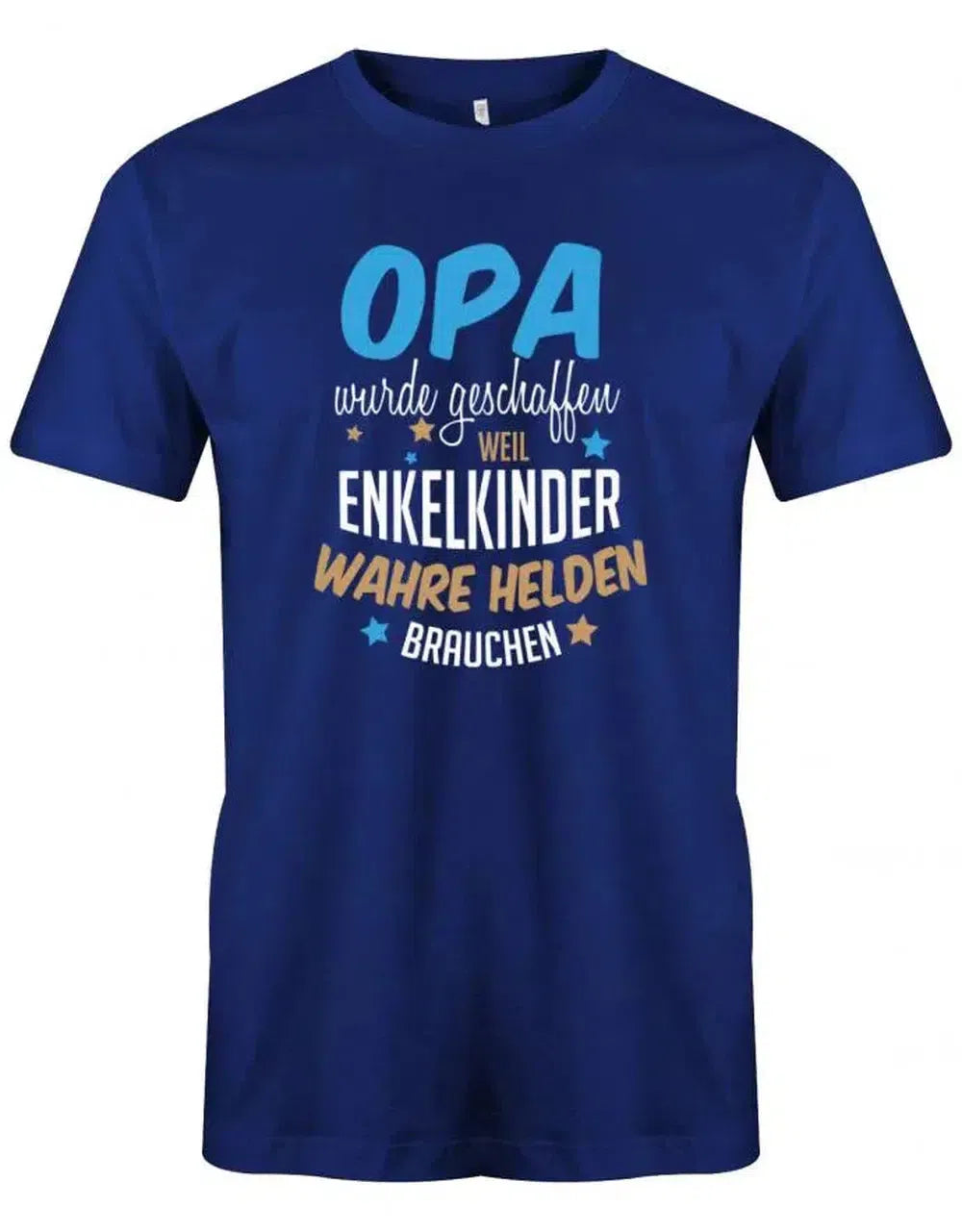 Opa wurde geschaffen - Enkelkinder Helden brauchen - Opa - Herren T Shirt
