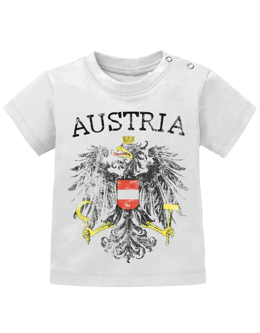 Österreich Adler - WM EM - Fan - Vintage - Baby T-Shirt