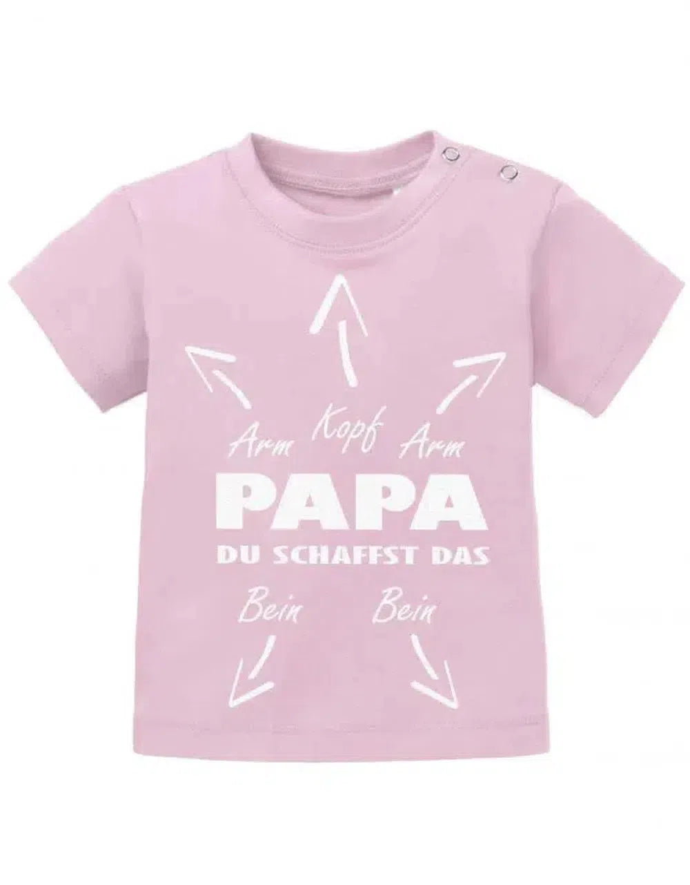 Papa du schaffst das - zur Geburt - Baby T-Shirt
