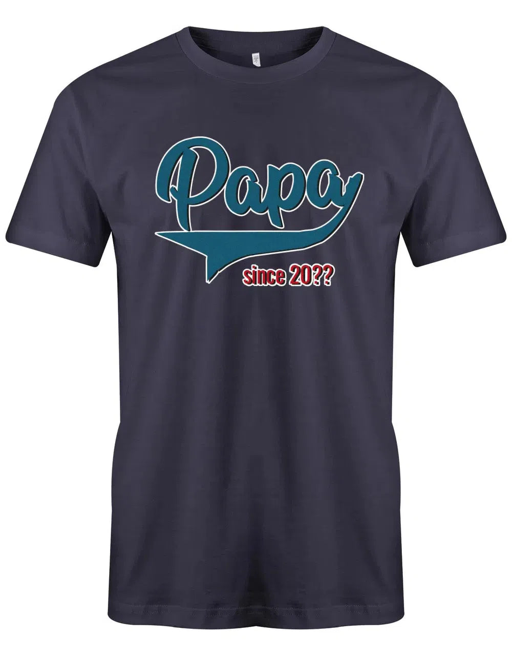 Papa since Wunschjahr College Style - Papa Shirt Herren