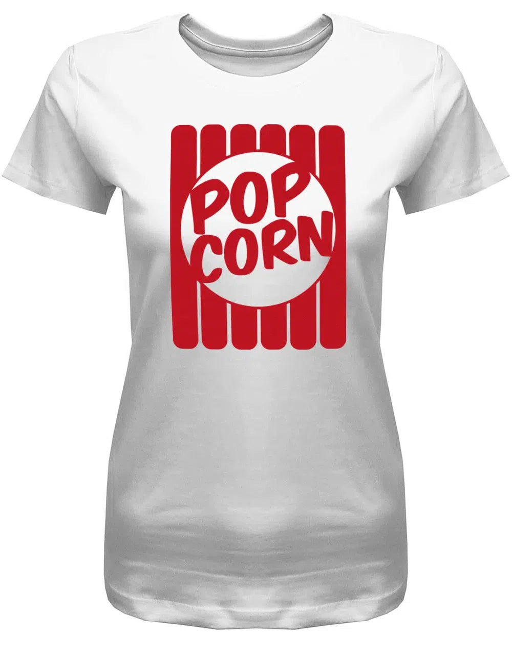 Popcorn Tüte Kostüm Fasching Verkleidung Shirt Damen