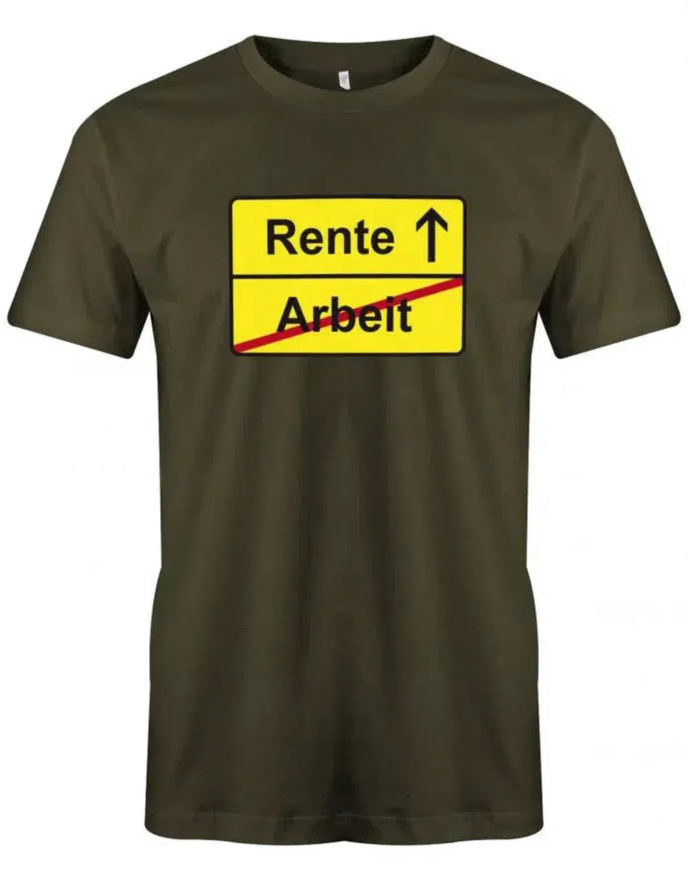 Rente - Arbeit - Schild - Rentner - Ruhestand - Herren T-Shirt