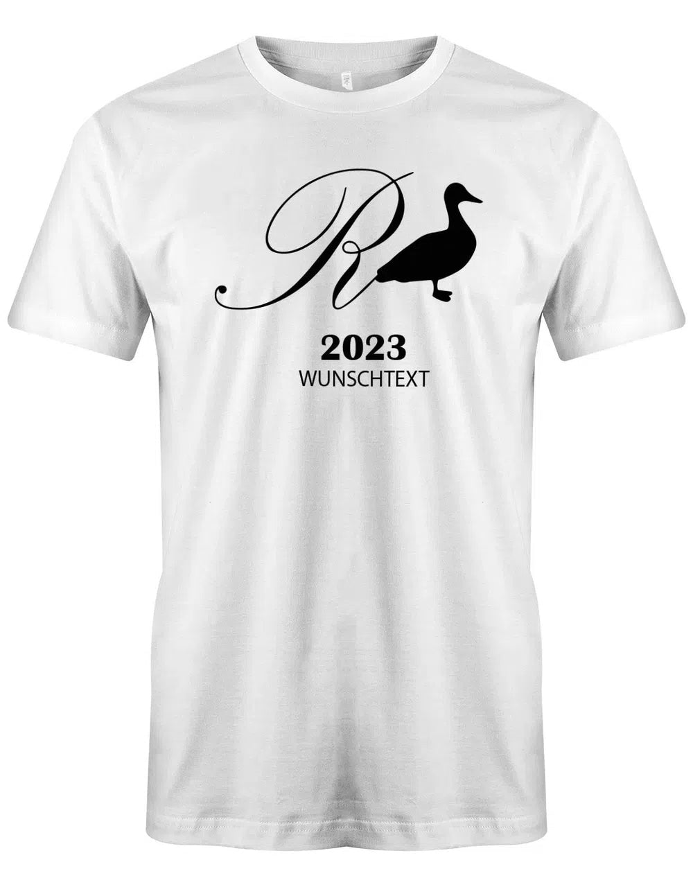Rente Ente 2025 mit Wunschtext - Männer T-Shirt