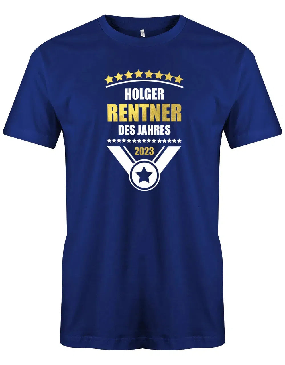 Rentner des Jahres 2025 personalisiert mit Name- Rente Männer T-Shirt