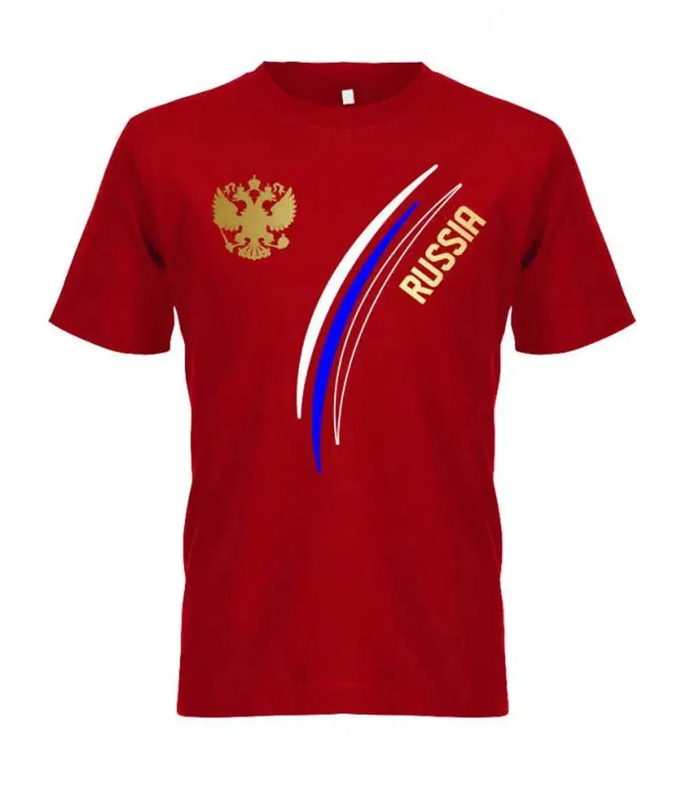 Russia - Russland Fan T-Shirt - Personalisierbar mit Wunschname und Wunschnummer -Kinder T-Shirt