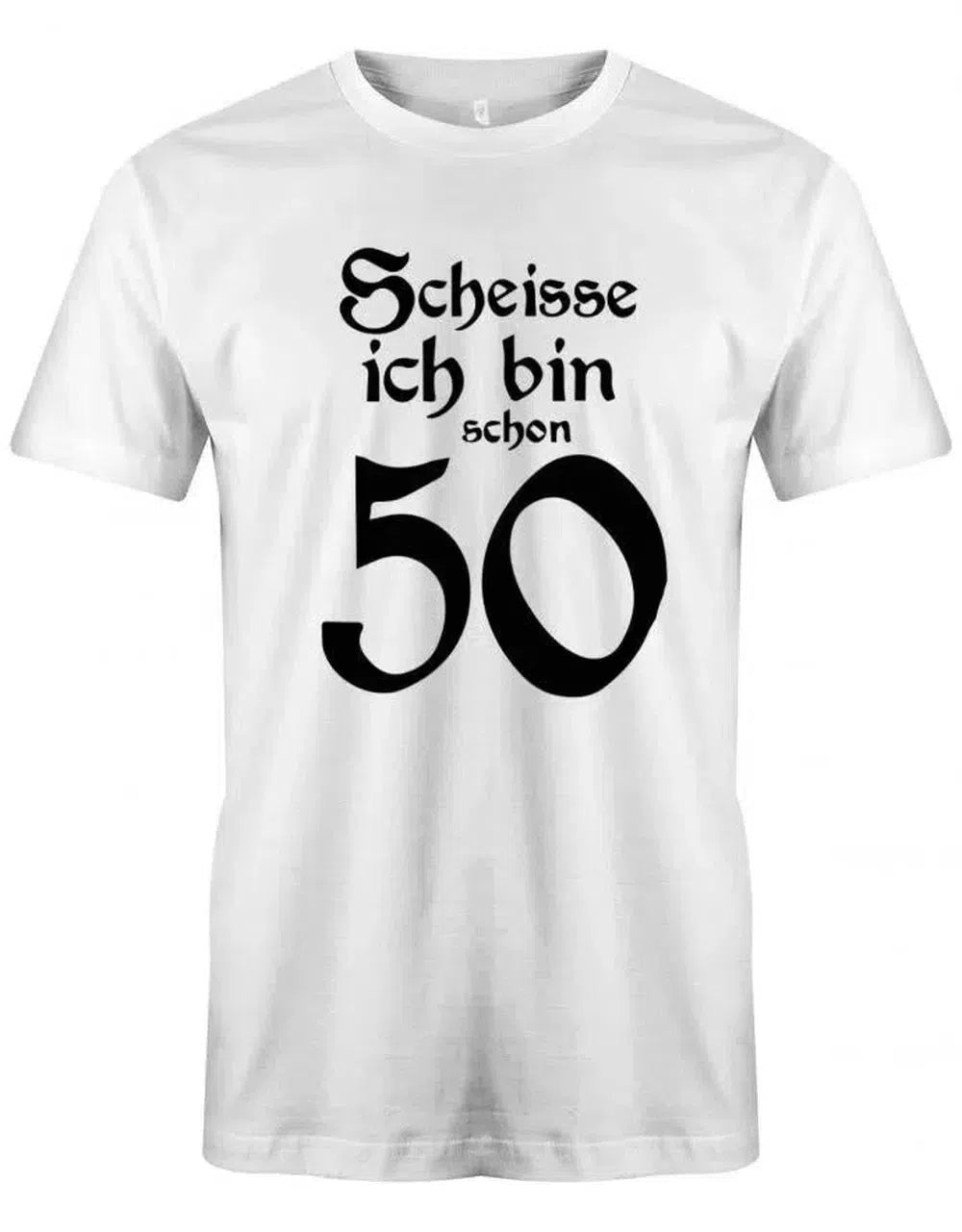 Scheisse ich bin schon 50 - Geburtstag - Herren T-Shirt