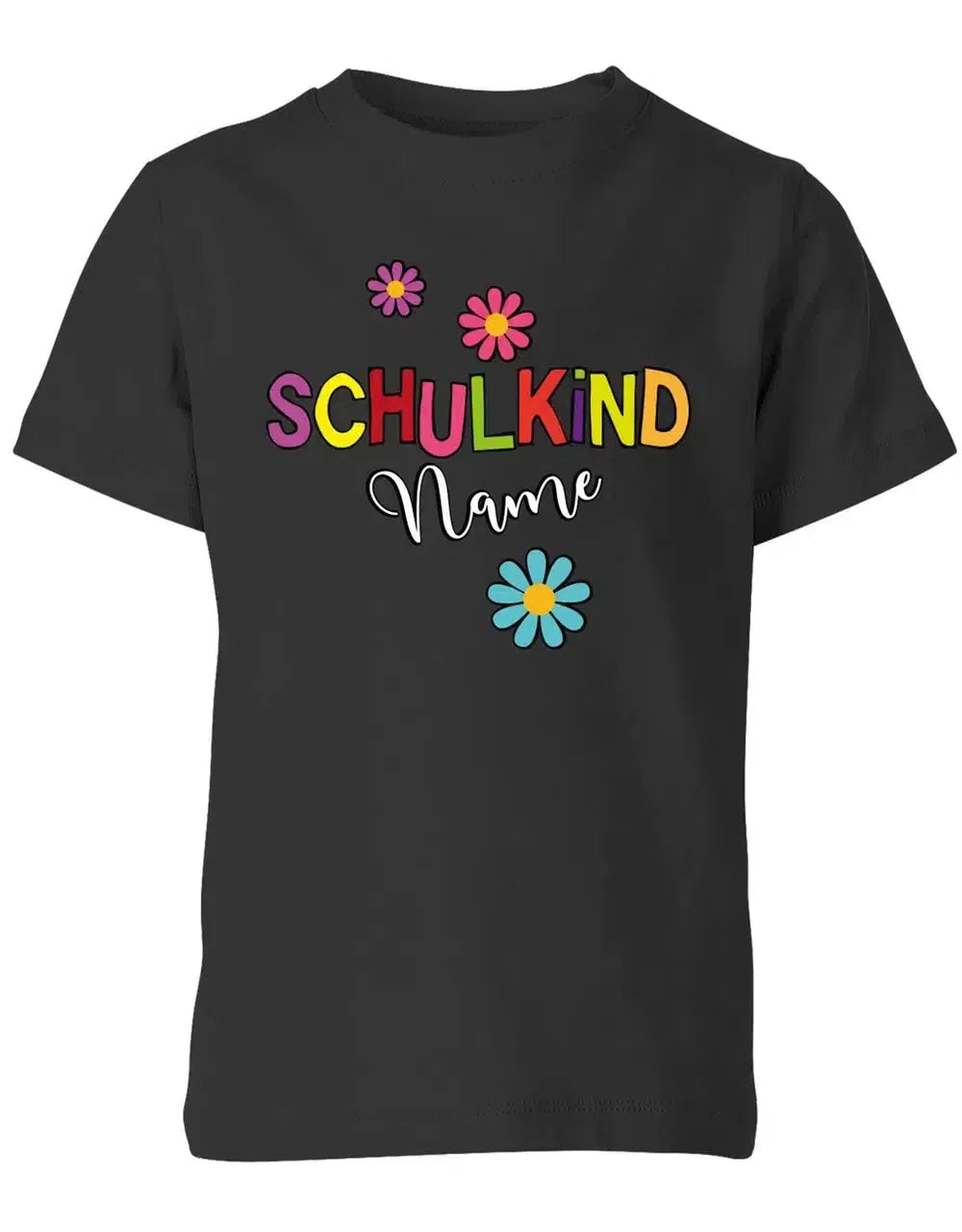 Schulkind 2025 - Blumen - 1. Klasse Geschenk zur Einschulung - Kinder T-Shirt