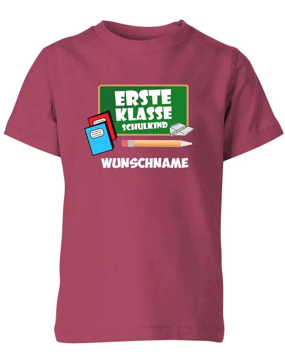 Schulkind 2025 Tafel mit Wunschname - Einschulung - Kinder T-Shirt