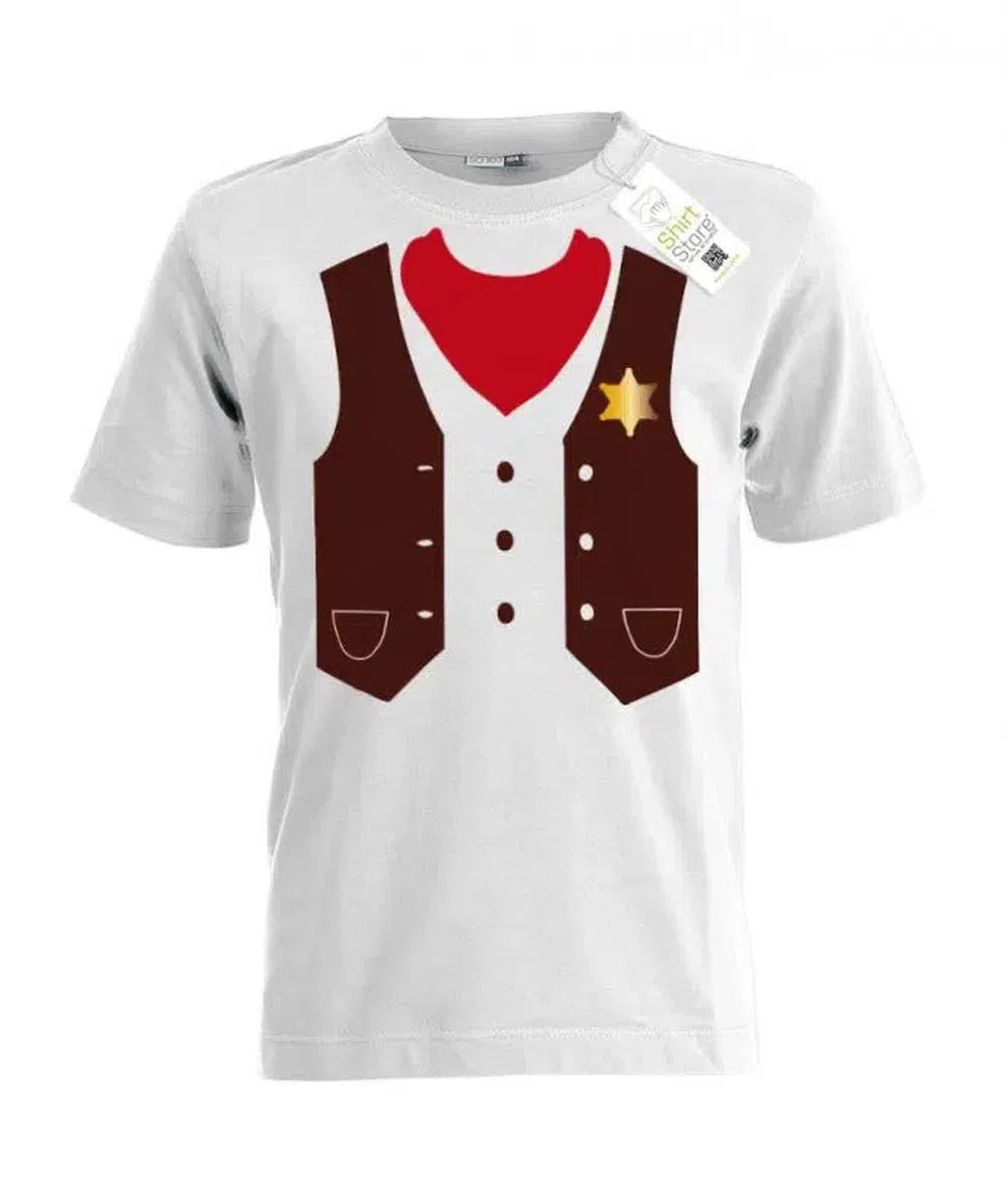 Sheriff - Kinder T-Shirt Kostüm