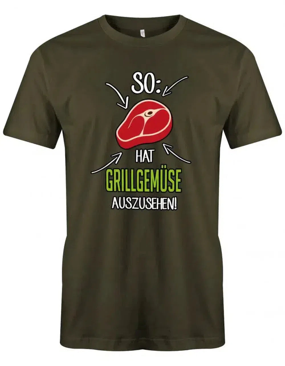 So hat Grillgemüse auszusehen - Fleisch grillen Griller - Herren T-Shirt