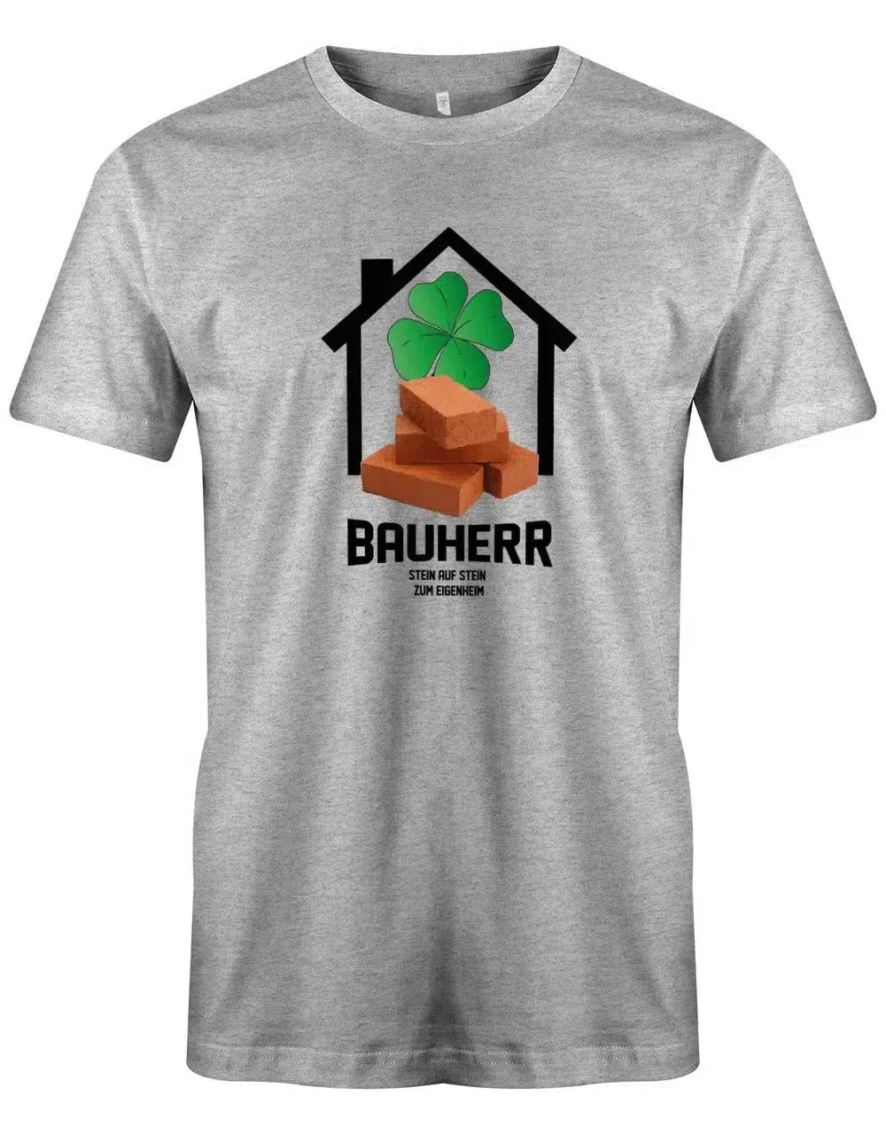 Stein auf Stein zum Eigenheim - Bauherr - Herren T-Shirt