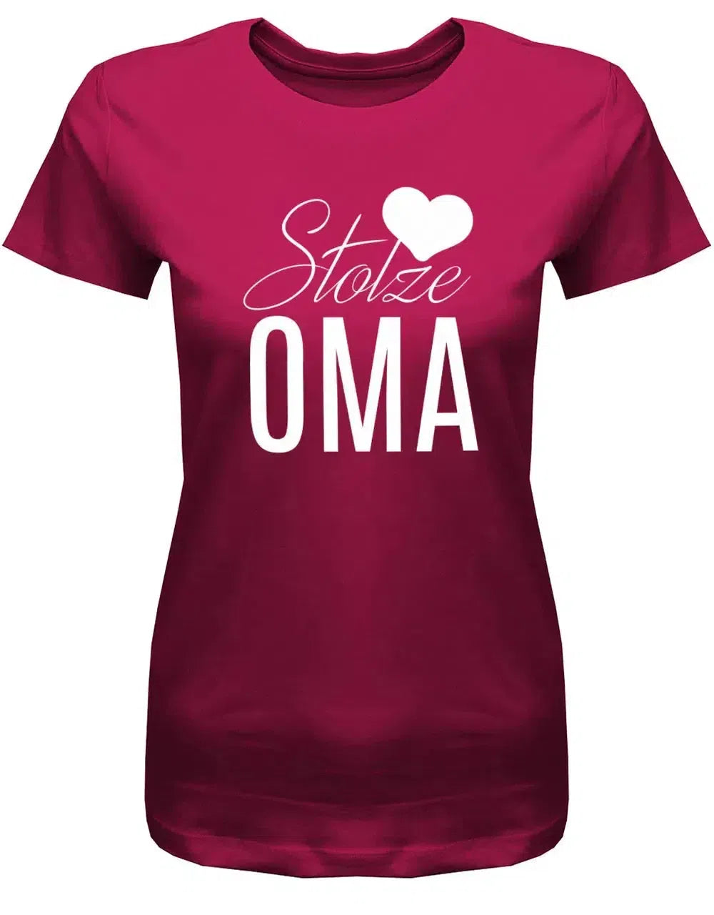 Stolze Oma Herz - Geschenk für Großmutter - Damen T-Shirt