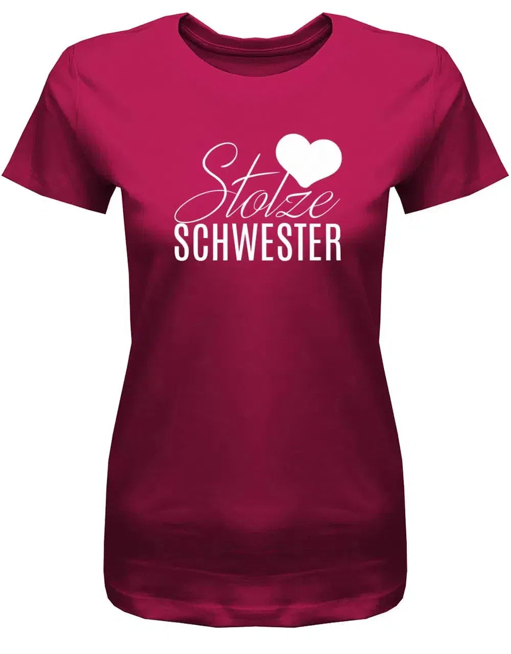 Stolze Schwester Herz - Geschwister - Damen T-Shirt