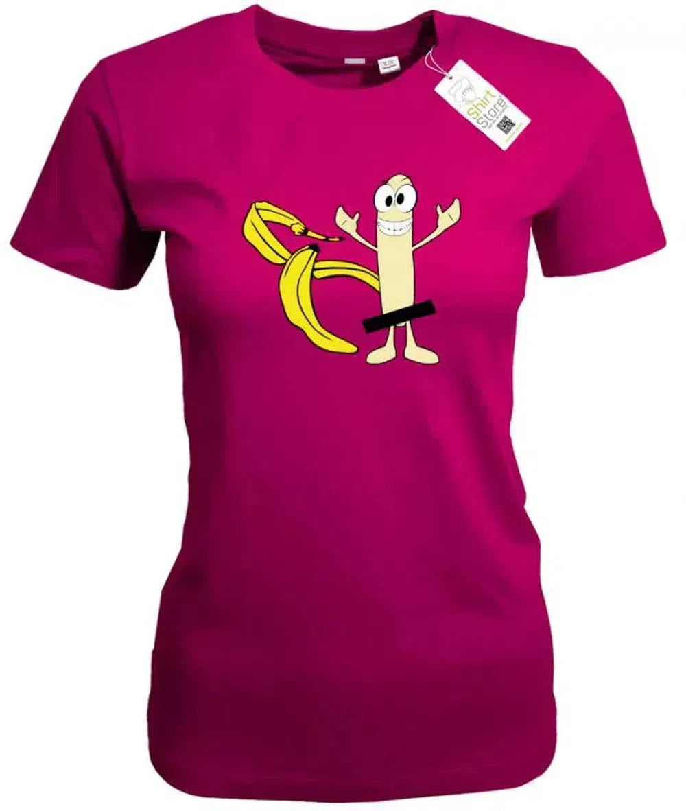 Striptease Banane - Fun - Damen T-Shirt